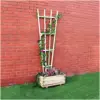 ZES0015_1 Zest4Leisure 1.8m x 630mm Fan Trellis Tan