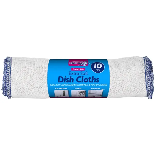 Starwash Luxury Extra Soft Dish Cloths 10 Pack