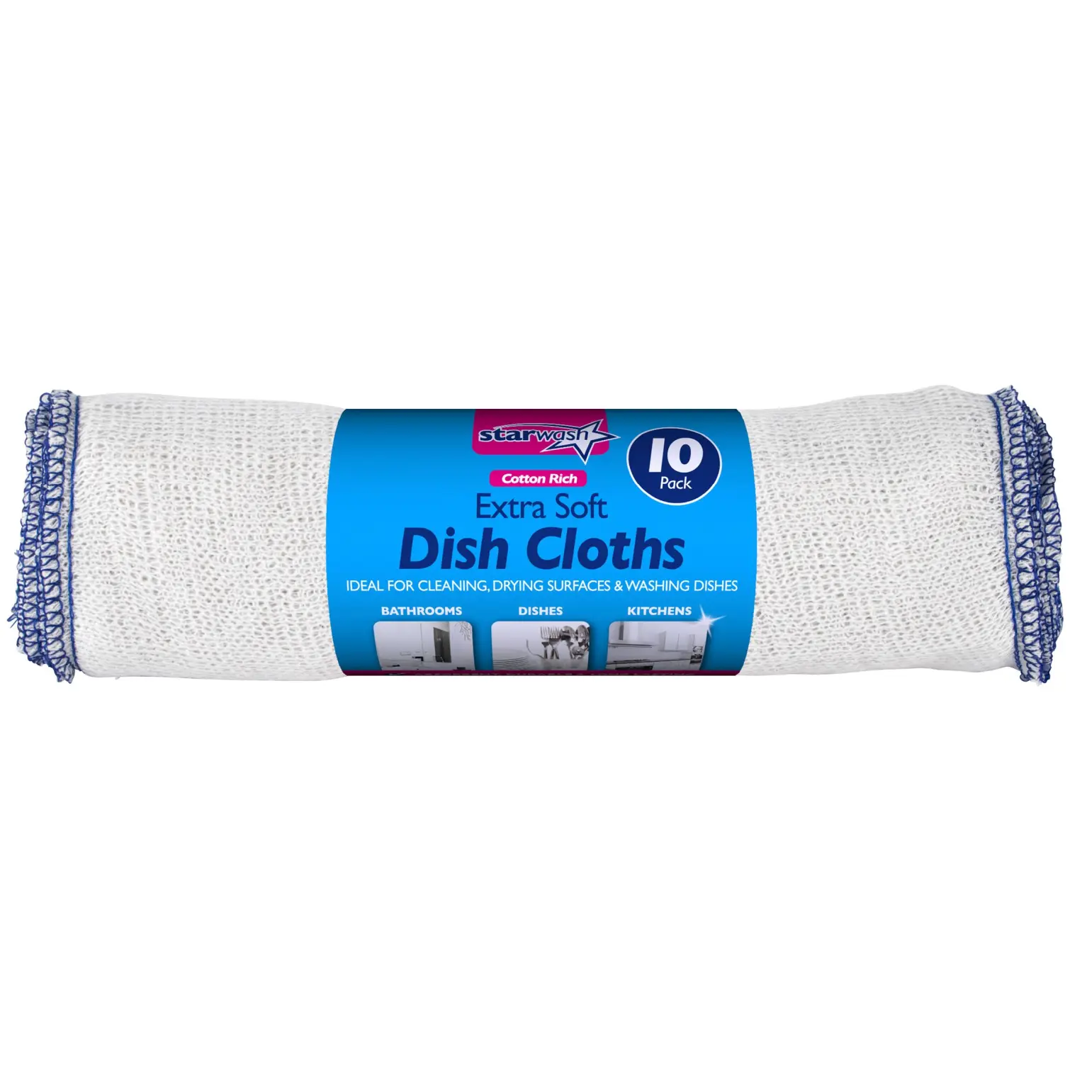 ZOO0001 Starwash Luxury Extra Soft Dish Cloths 10 Pack