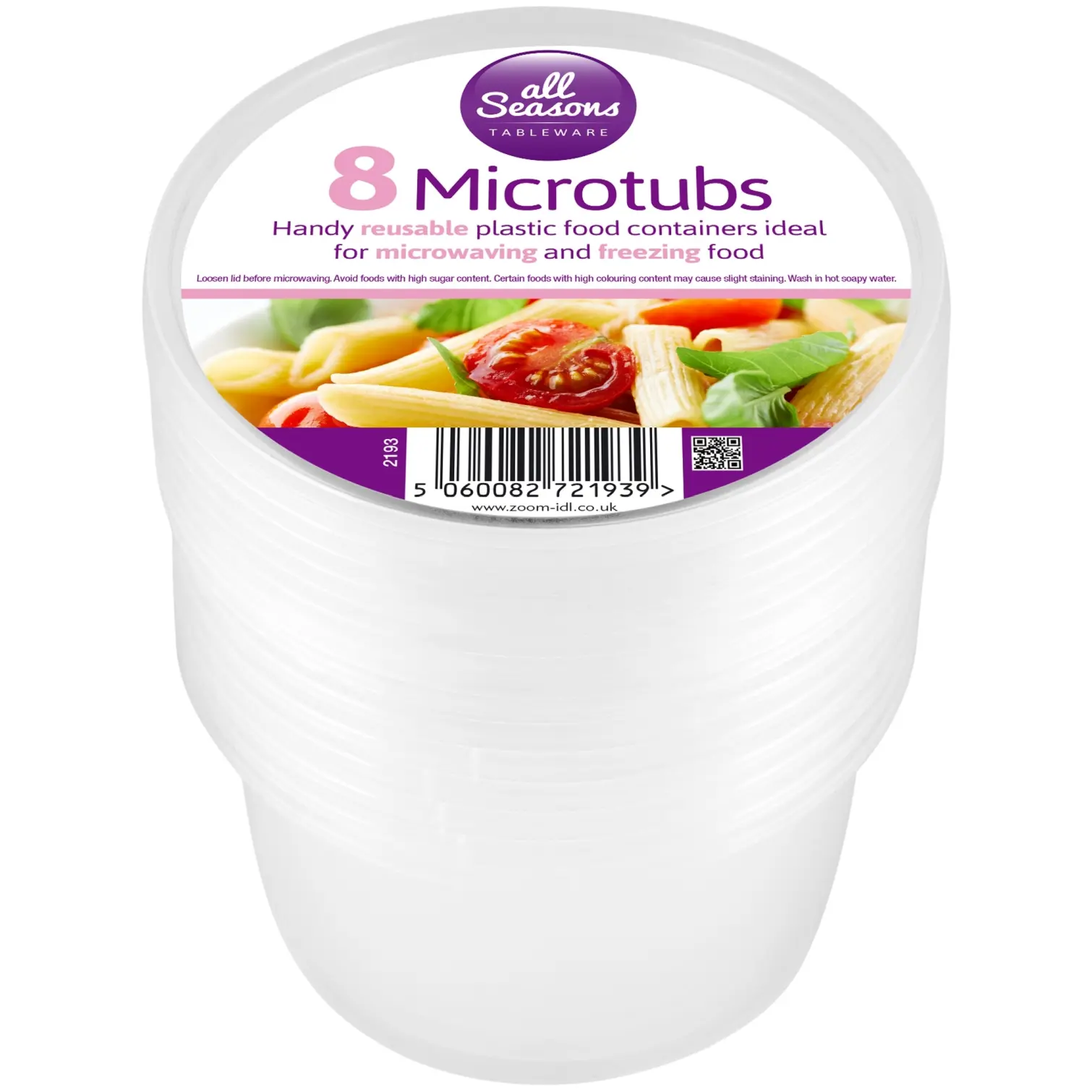 ZOO0131 All Seasons Microtubs 550ml 8 Pack