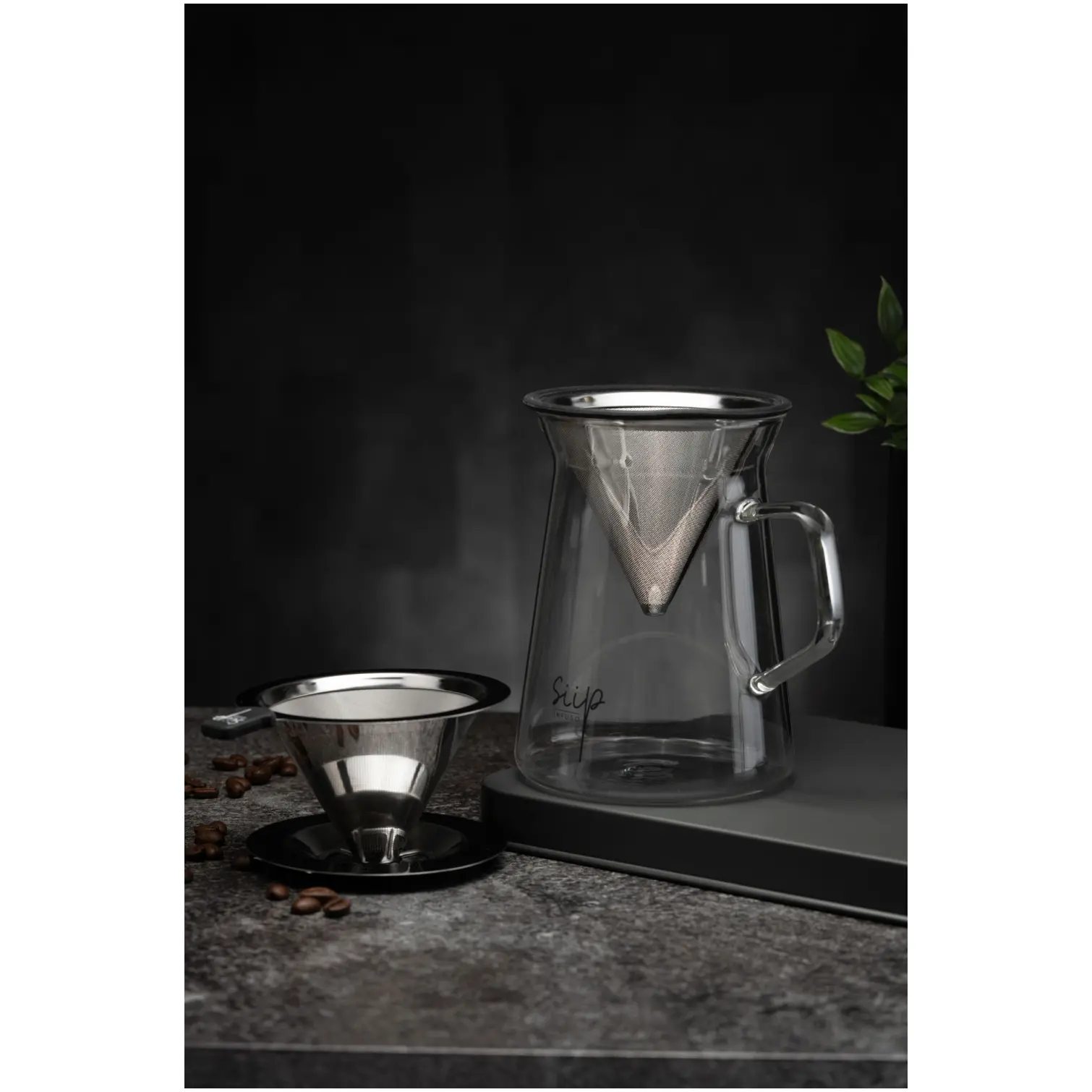 Siip Infuso Glass Pour Over Coffee Maker