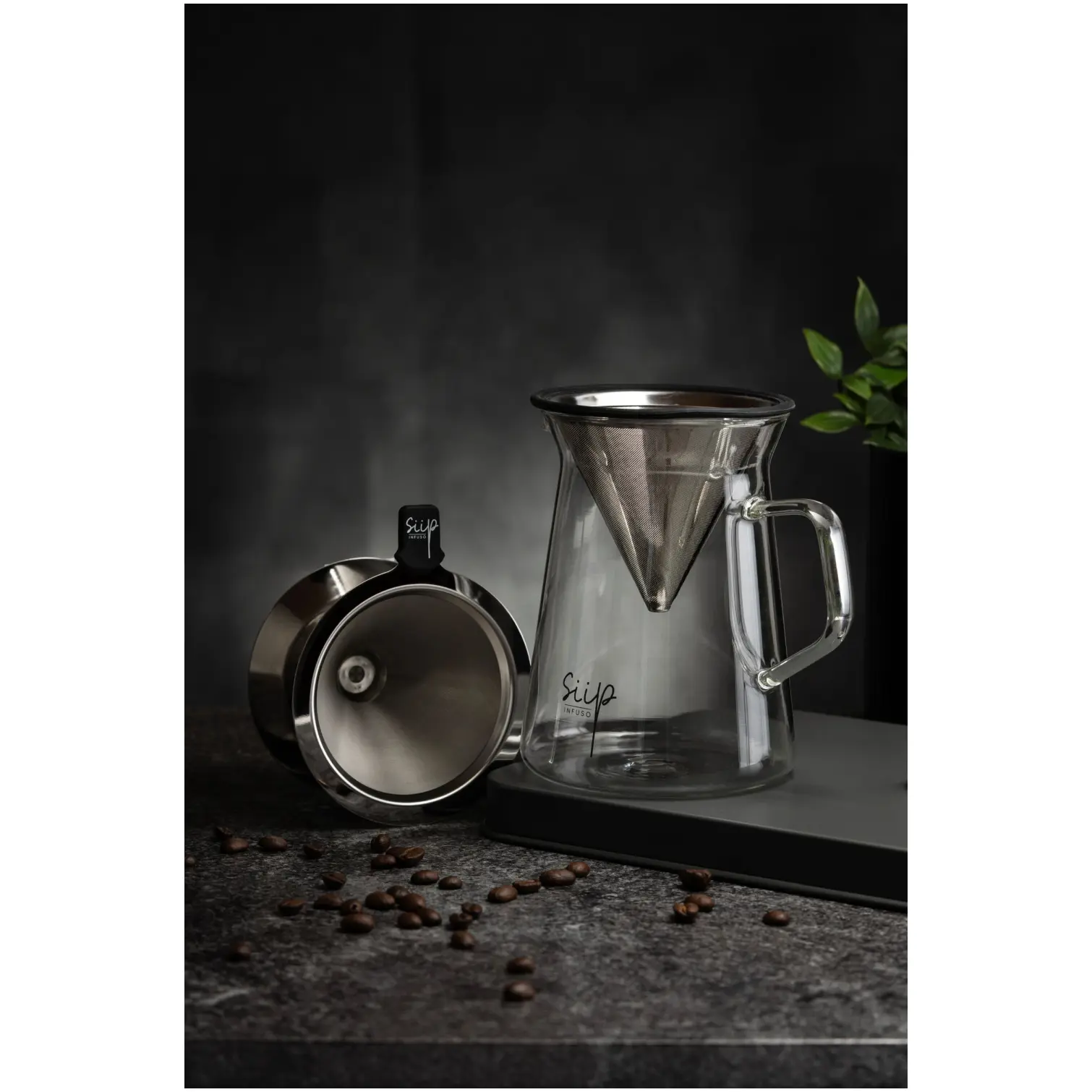 Siip Infuso Glass Pour Over Coffee Maker