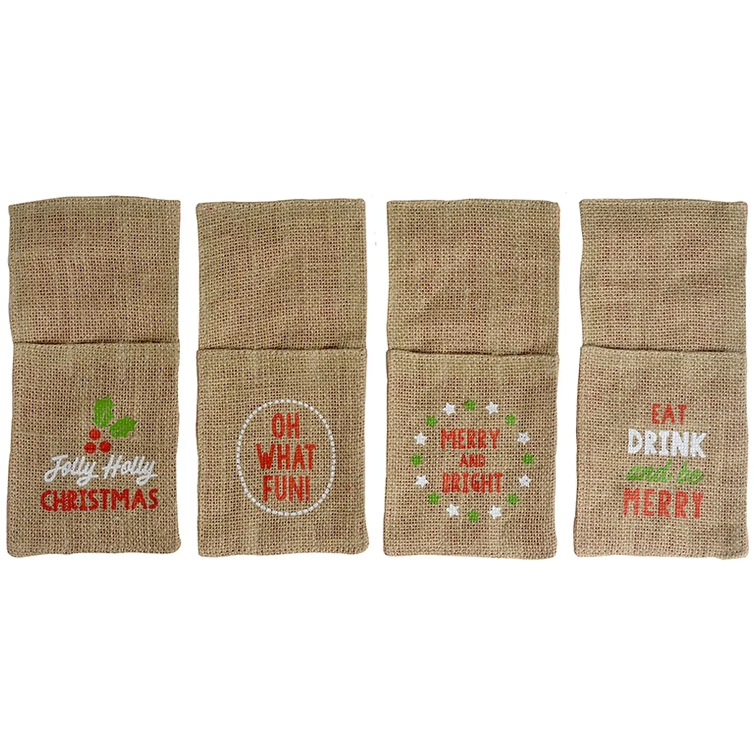Eddingtons Festive Jute Cutlery Holders