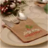 Eddingtons Festive Jute Cutlery Holders
