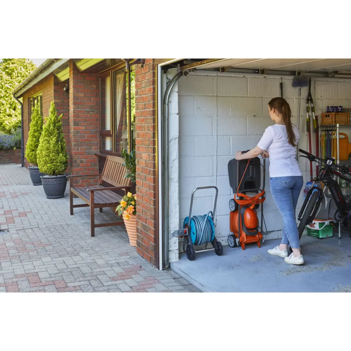Flymo EasiStore 300R Corded Rotary Lawn Mower 30cm Cut