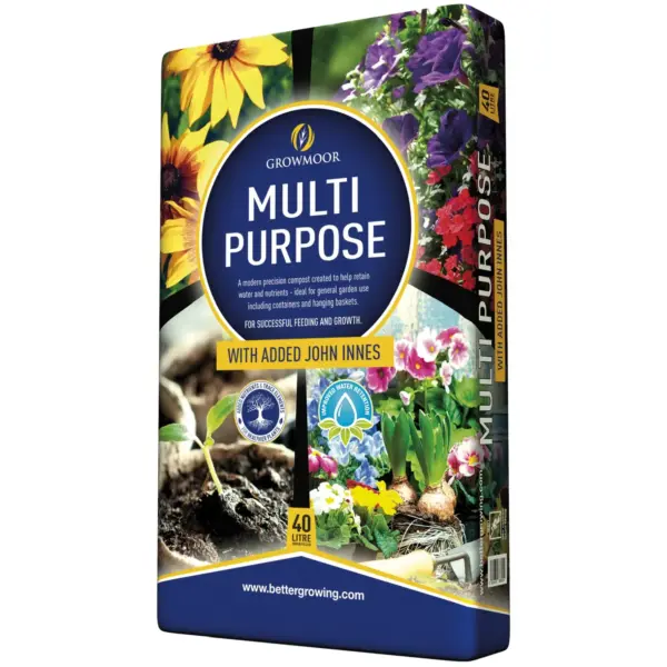 GRO0012 Growmoor Multi-Purpose Compost+JI 40ltr