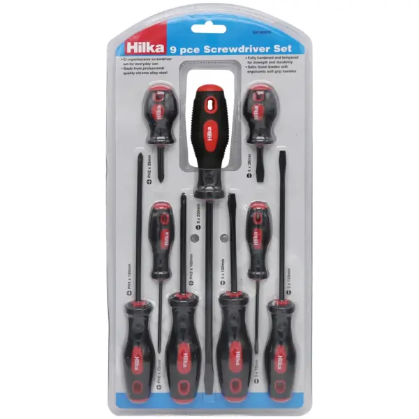Hilka 9 Pce Screwdriver Set