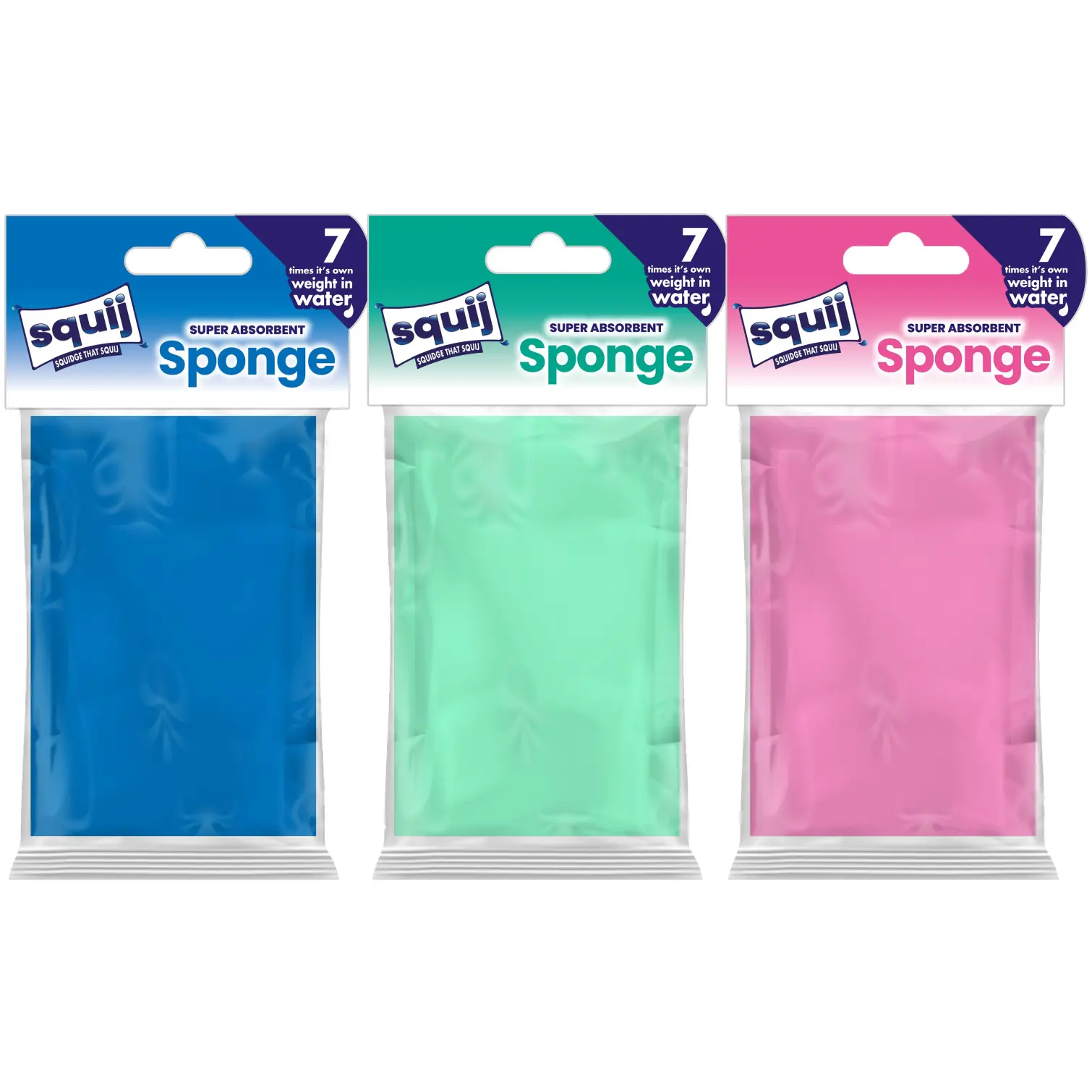 Squij Absorbent Sponge Assorted