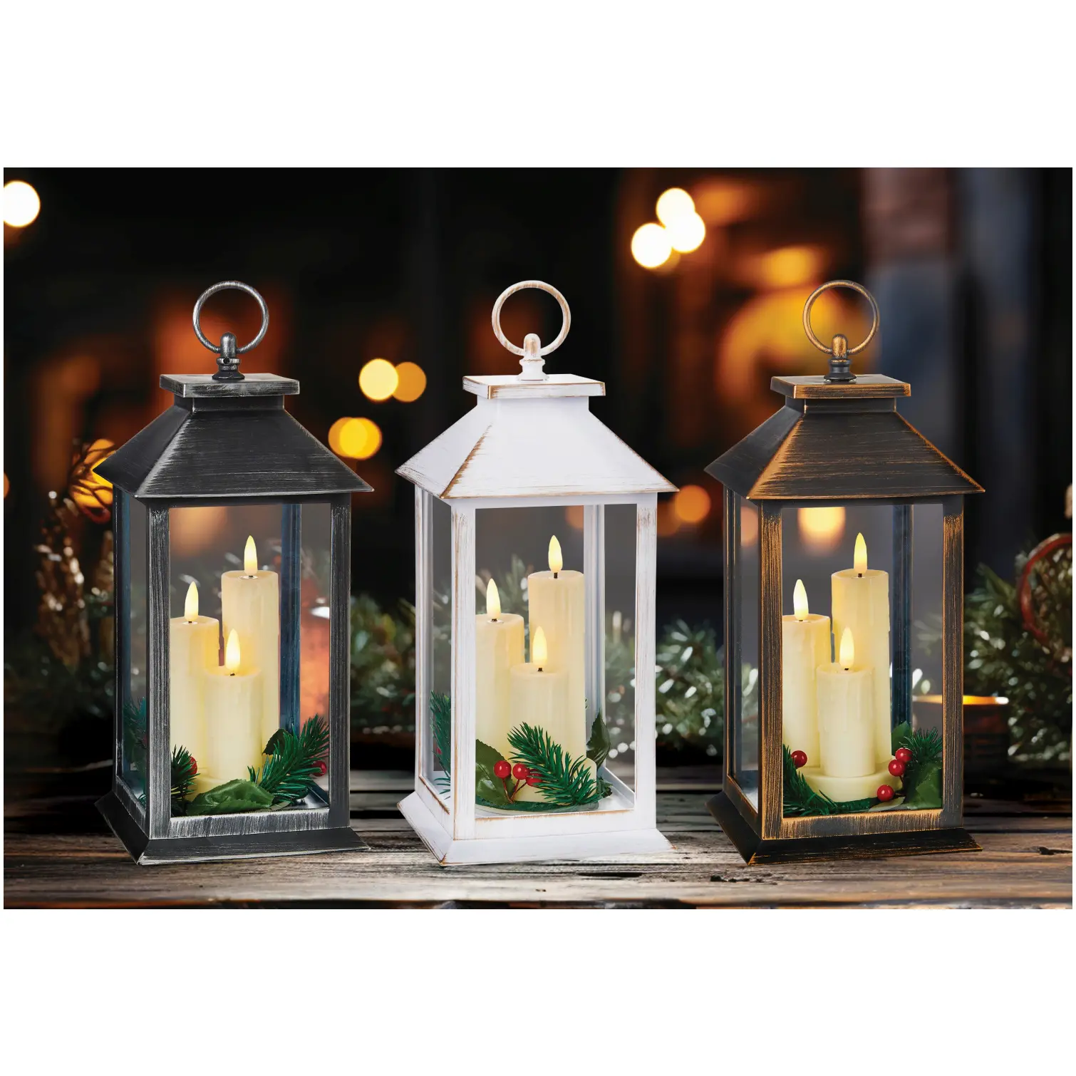 27cm Candle Lantern Available in 3 Colours
