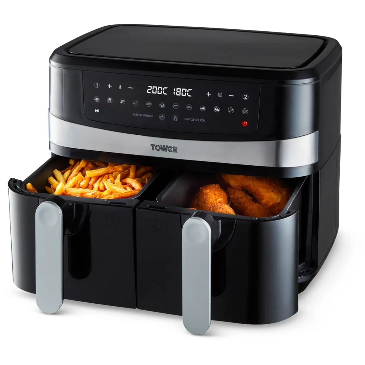 Tower T17088 Vortx Dual Basket Air Fryer 9 Litre Capacity