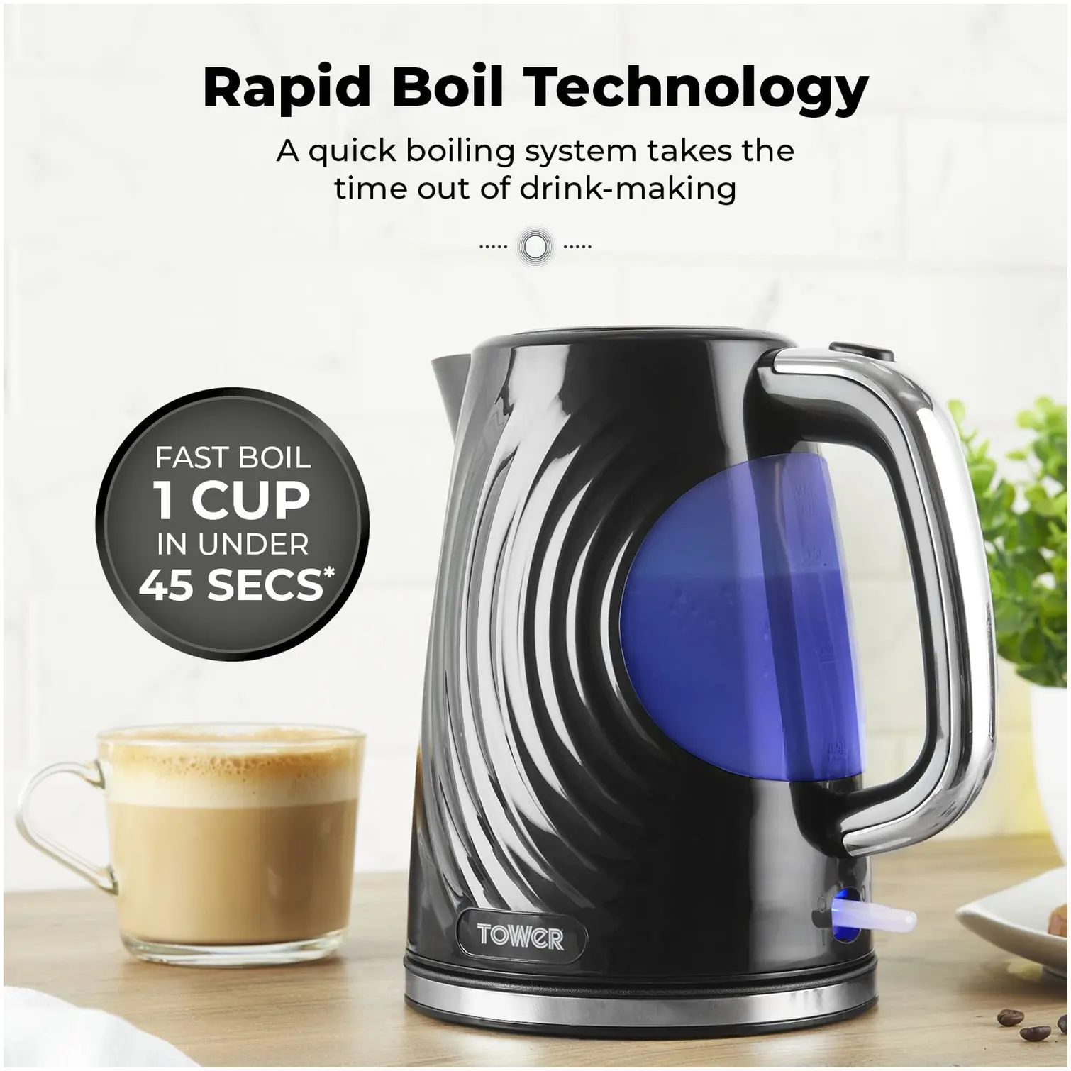 Tower Illuminated Kettle 1.7 Litre Capacity