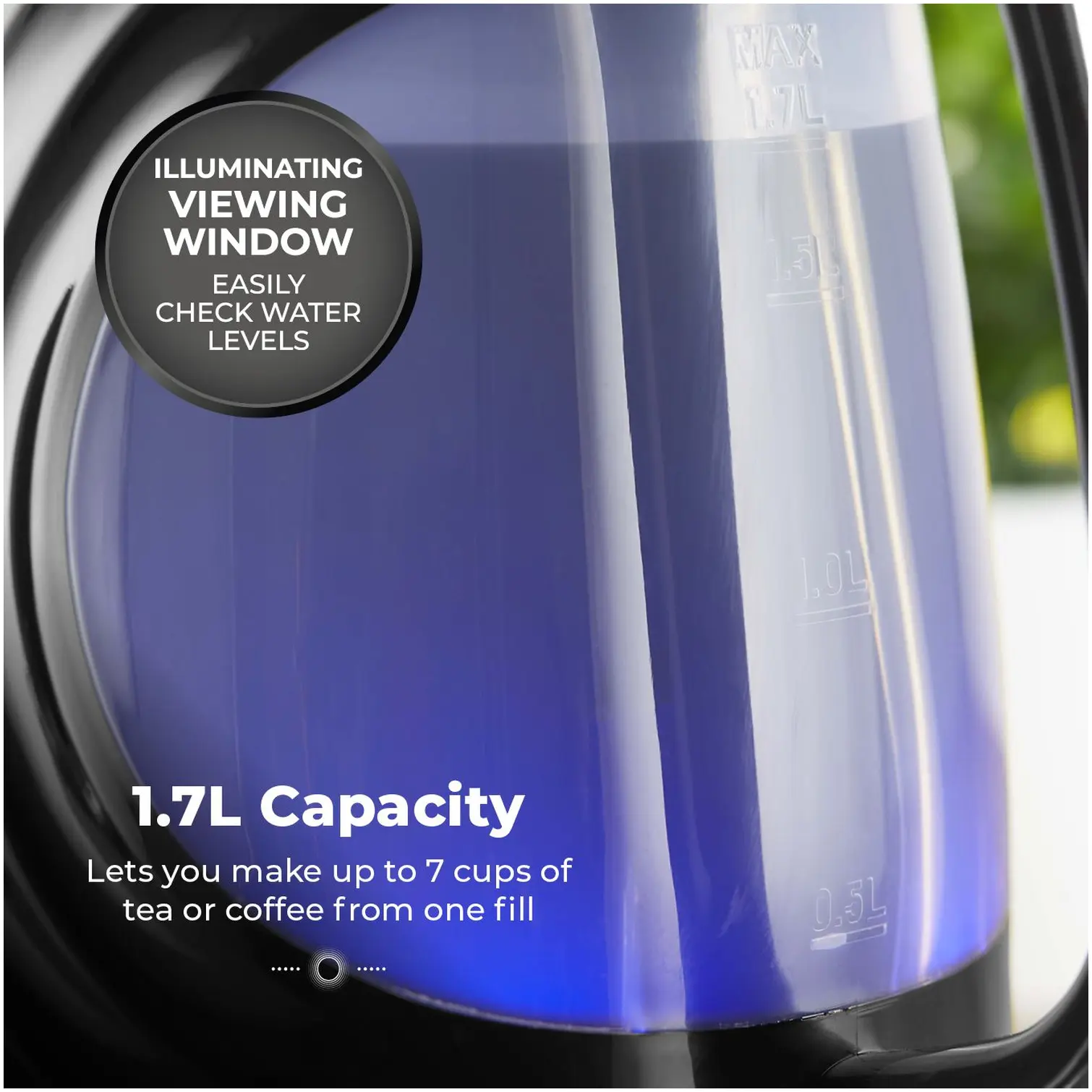 Tower Illuminated Kettle 1.7 Litre Capacity