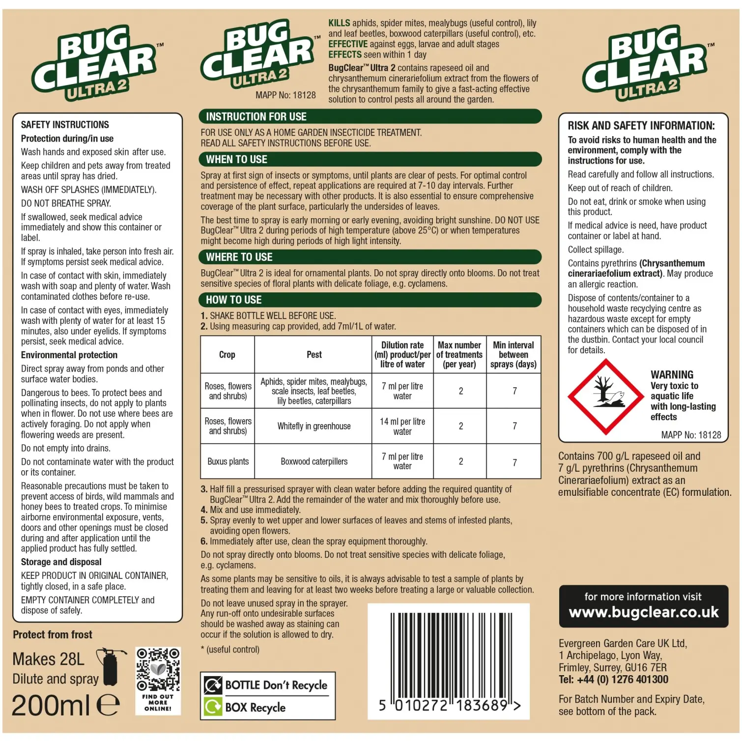 Bugclear Ultra2 200ml
