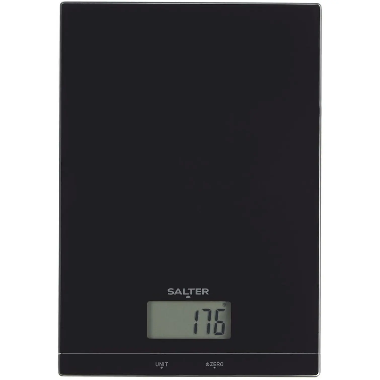 Salter Black Glass Kitchen Scale 5kg