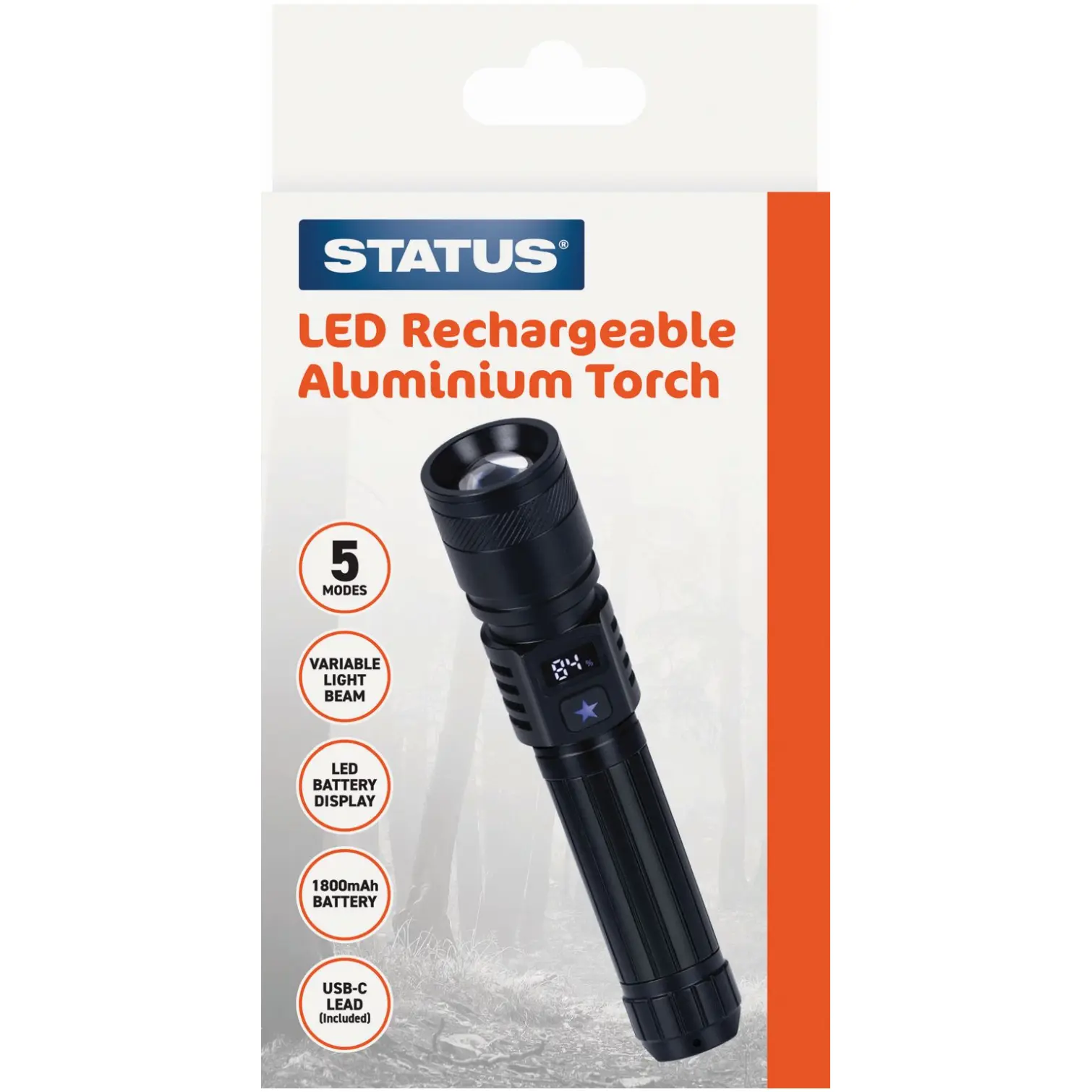 Status Rechargeable LED Aluminium Torch