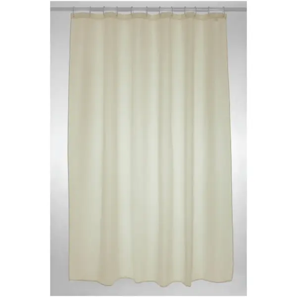 TEL0052 Blue Canyon Shower Curtain Polyester Plain Cream 180 x 180cm