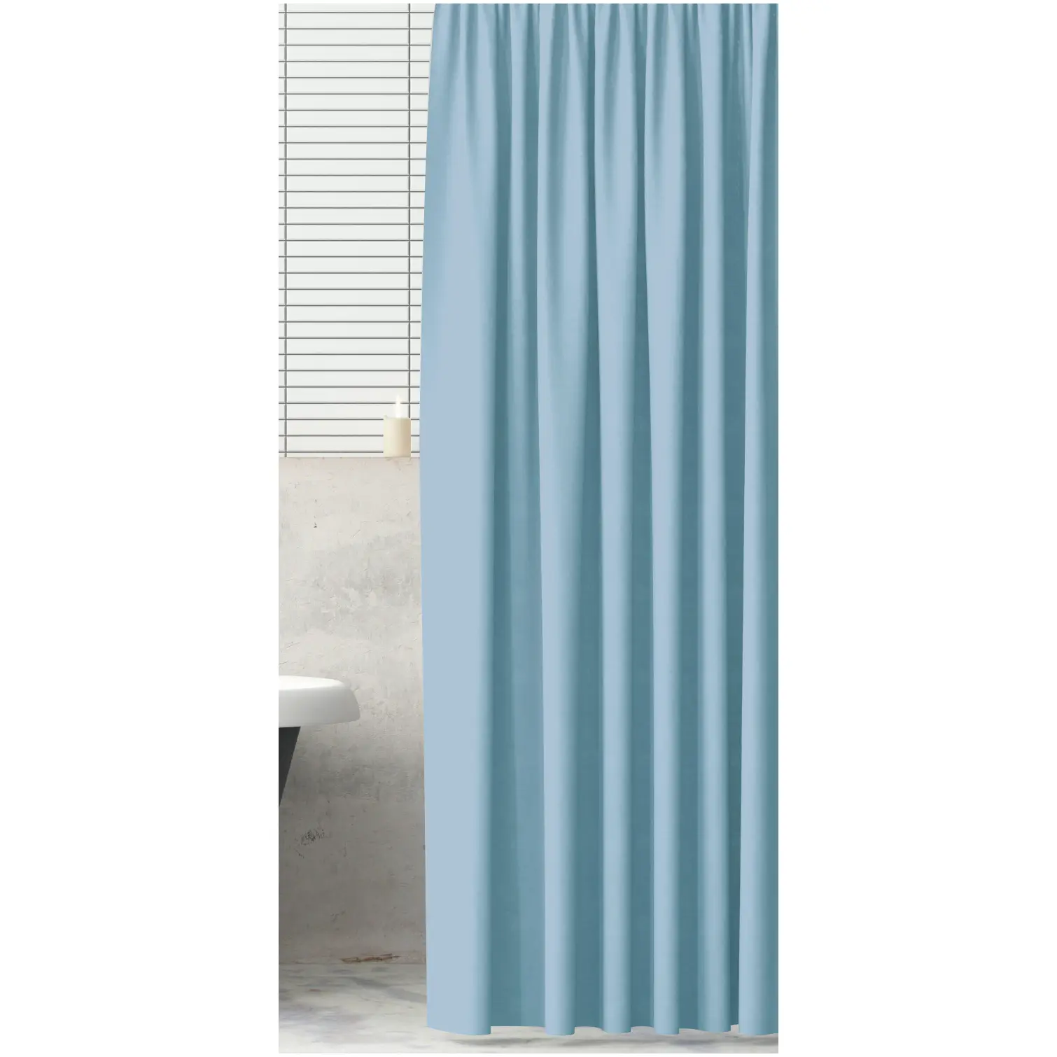 Blue Canyon Sky Blue Polyester Shower Curtain 180cm x 180cm