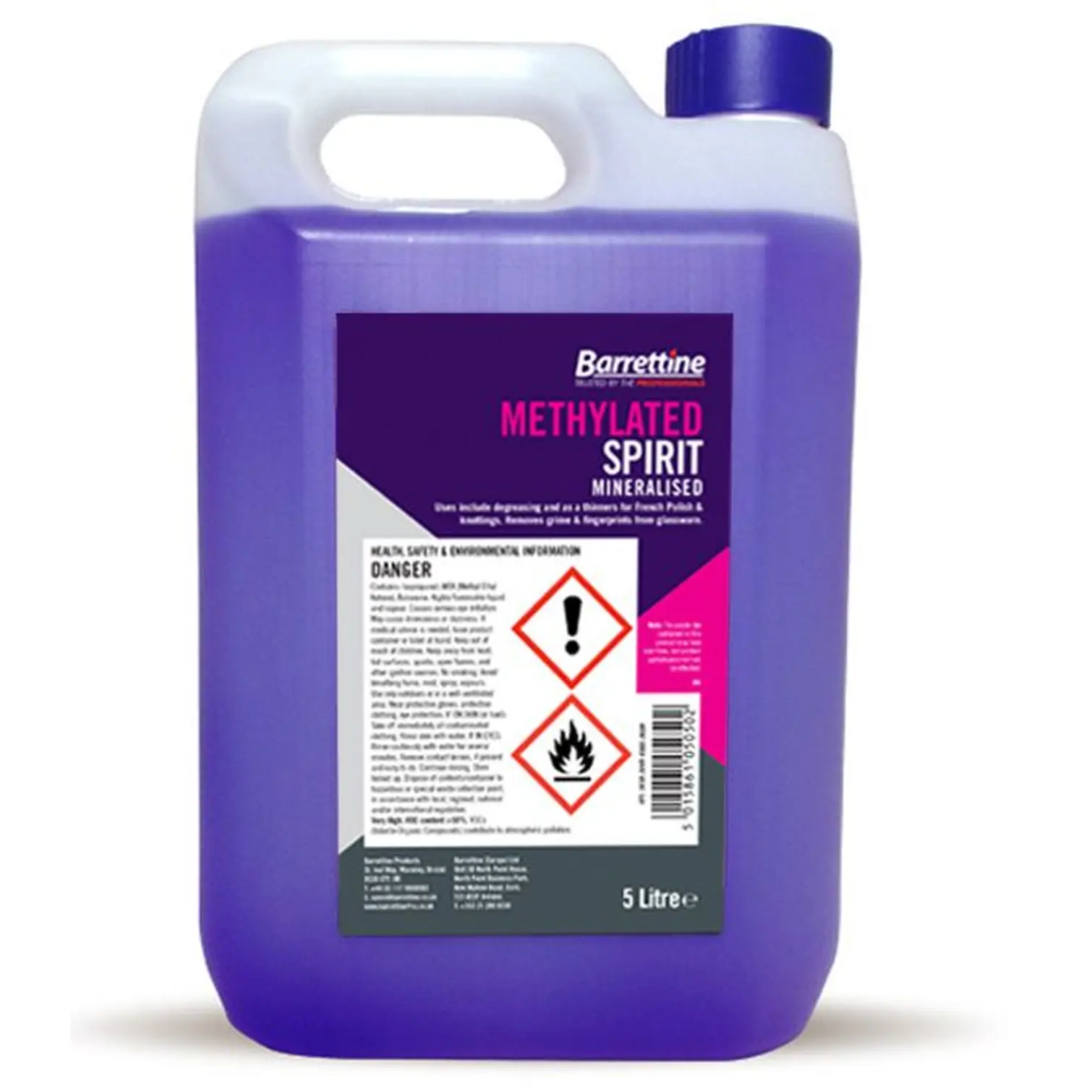 Barrettine 5 Litre Methylated Spirit