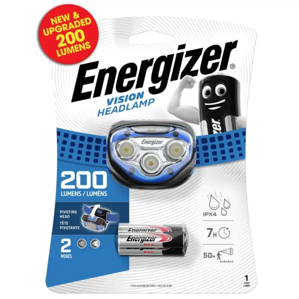 Energizer Vision Headlight 200 Lumens