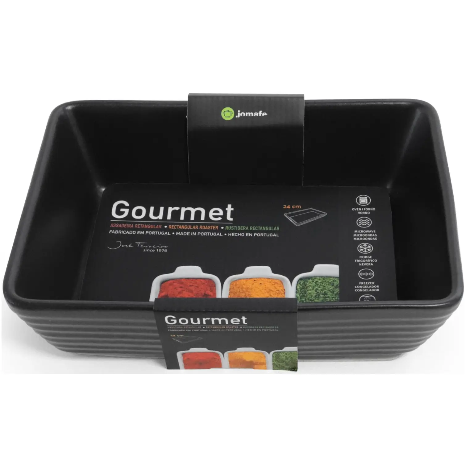 Jomafe Gourmet Black Rectangular Roaster 24cm