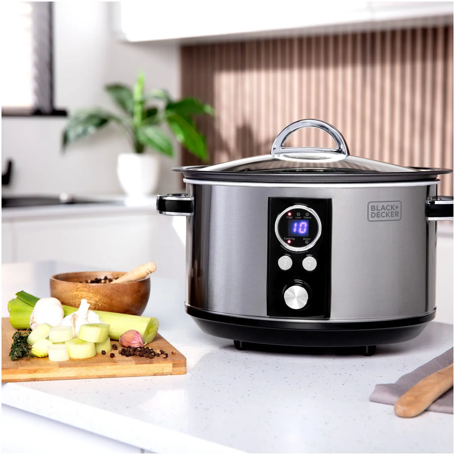 Black+Decker Digital Slow Cooker 3.5 Litres