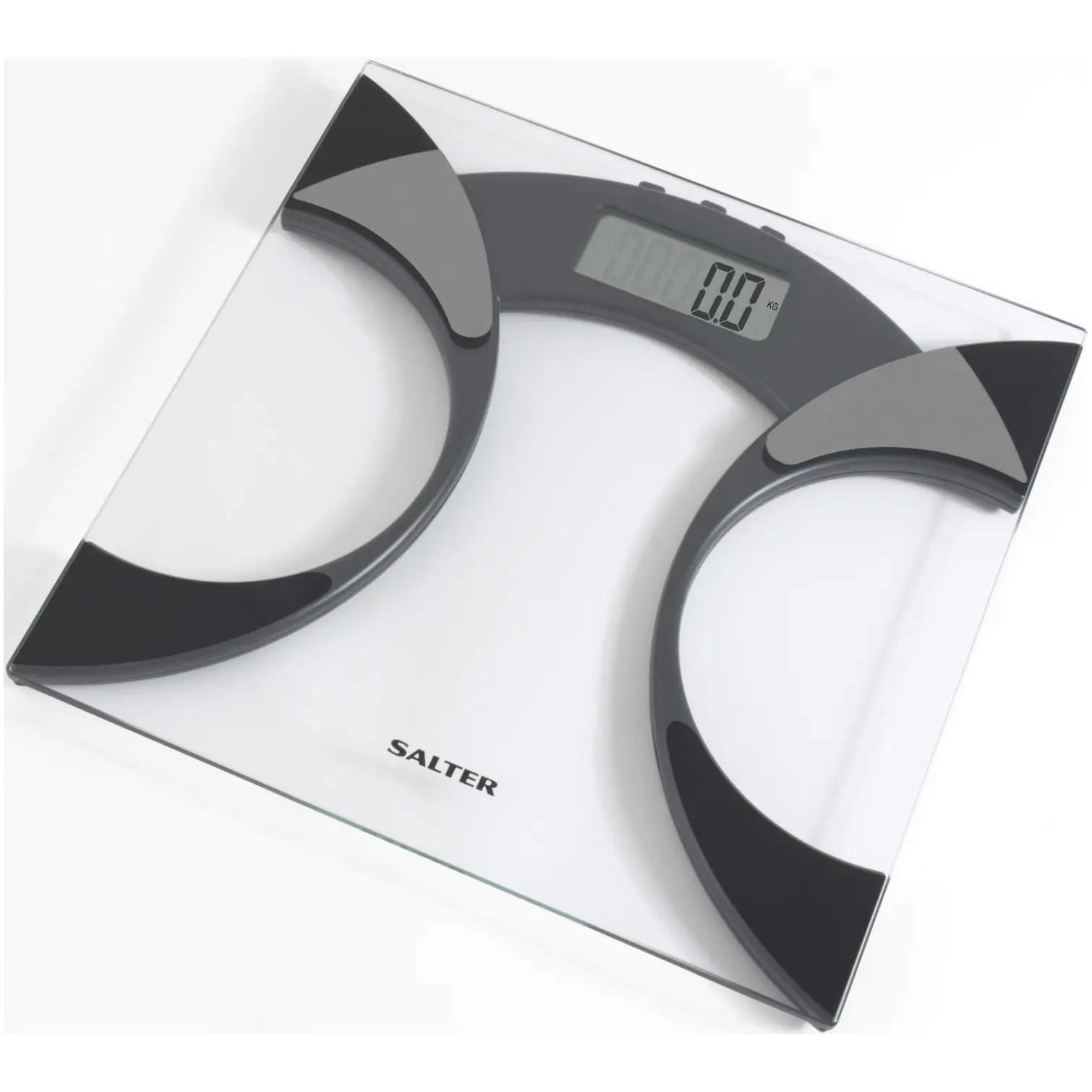 Salter Glass Analyser Bathroom Scale Black