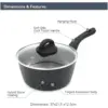 BKR0072_8 Blackmoor 20cm Sauce Pan & Lid
