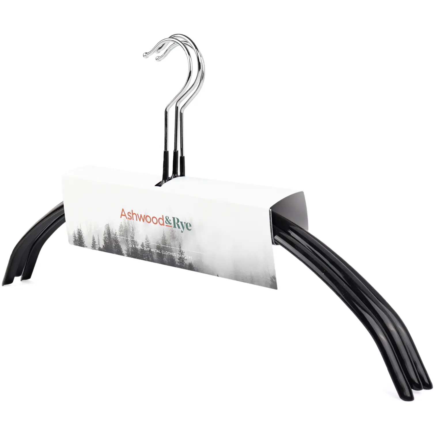 Ashwood & Rye Metal Non-Slip Hanger Pack of 3