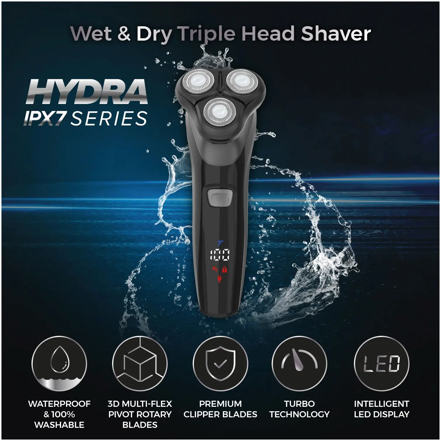 Carmen C81209 Rotary Shaver Rechargeable