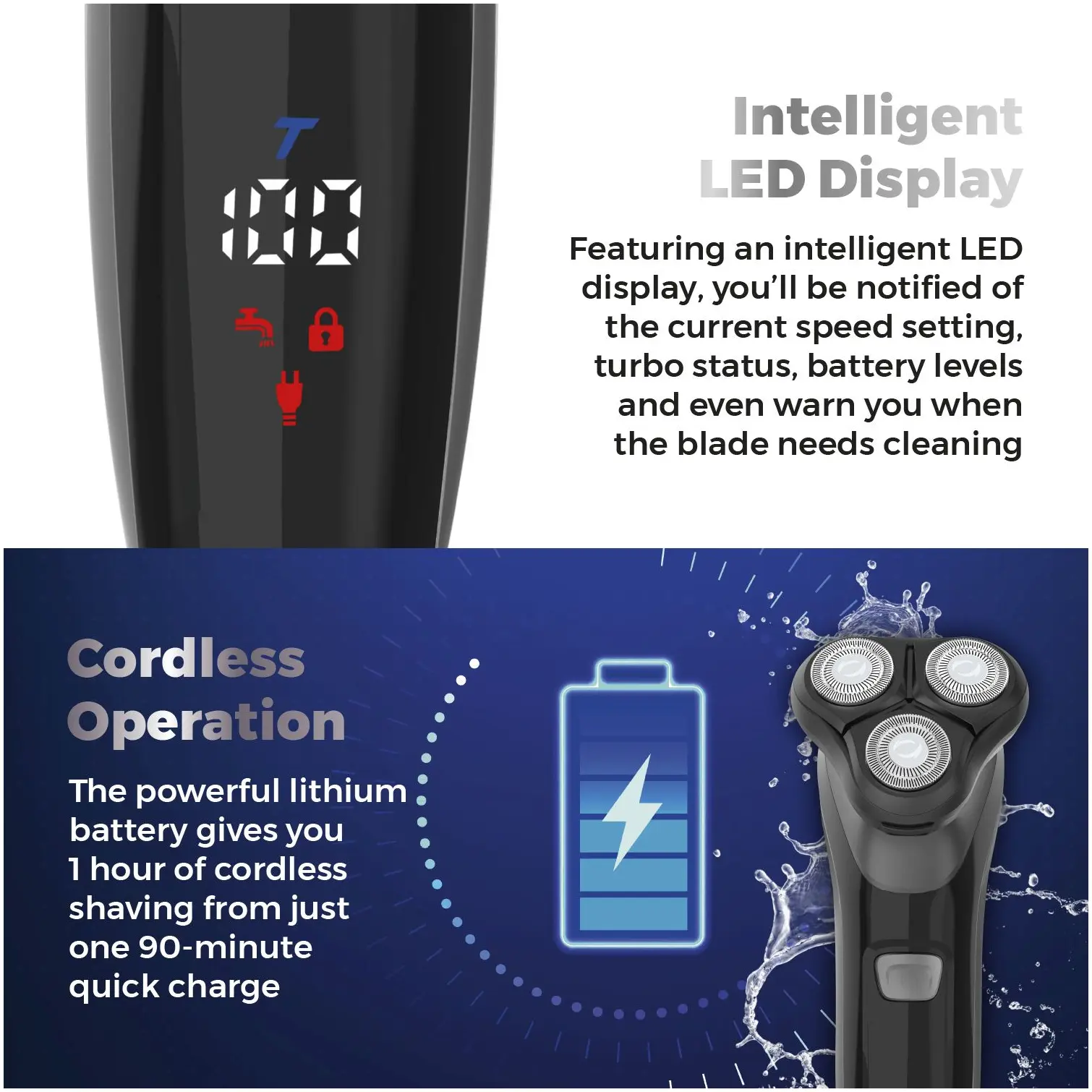 Carmen C81209 Rotary Shaver Rechargeable