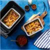 WMP0046_1 Betterware Rectangular Deep Dishes 16.5cm for Air Fryer 2 Pack