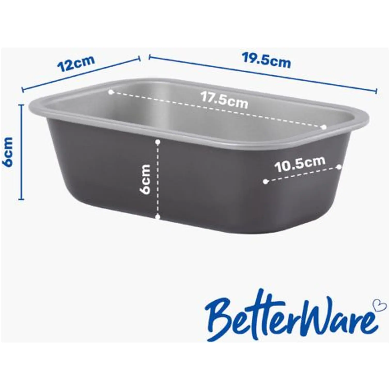 Betterware Rectangular Air Fryer Liners 19.5x12x6cm 2Pk