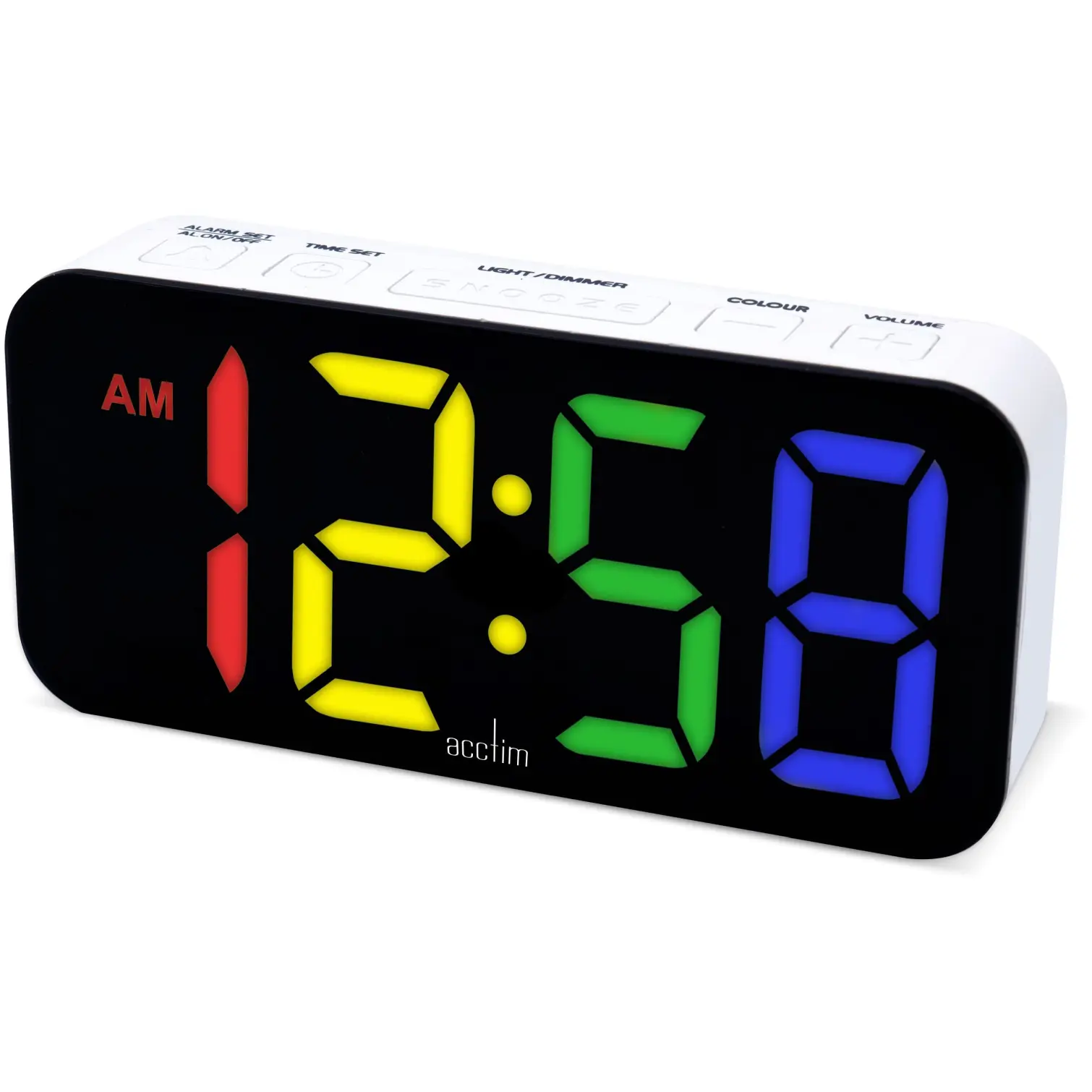 ACC0118_1 Acctim Jaxon LED Colour Change Alarm Clock
