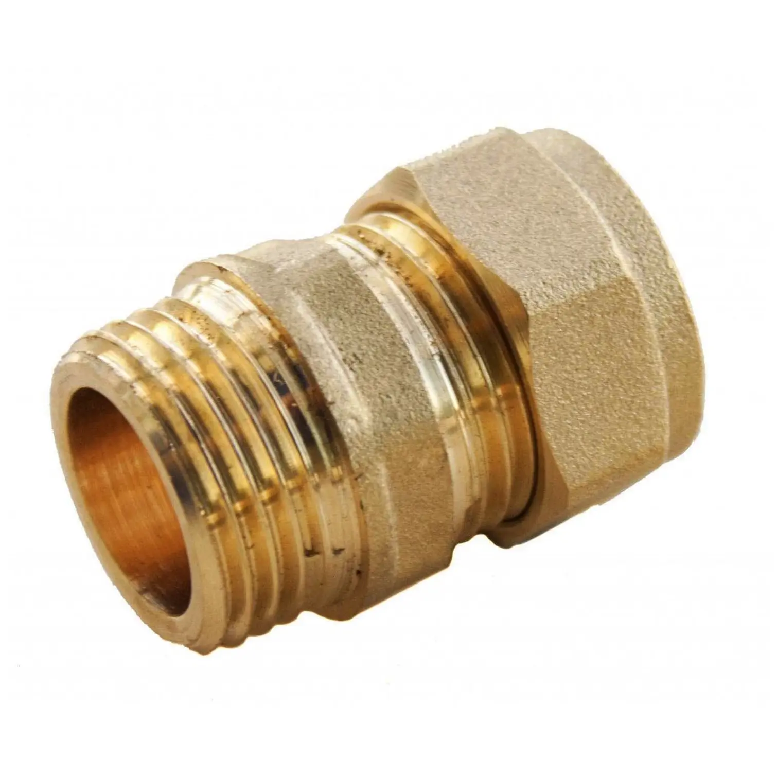 MPS1480 Securplumb Brass Straight Connector 15mm x 1/2inch