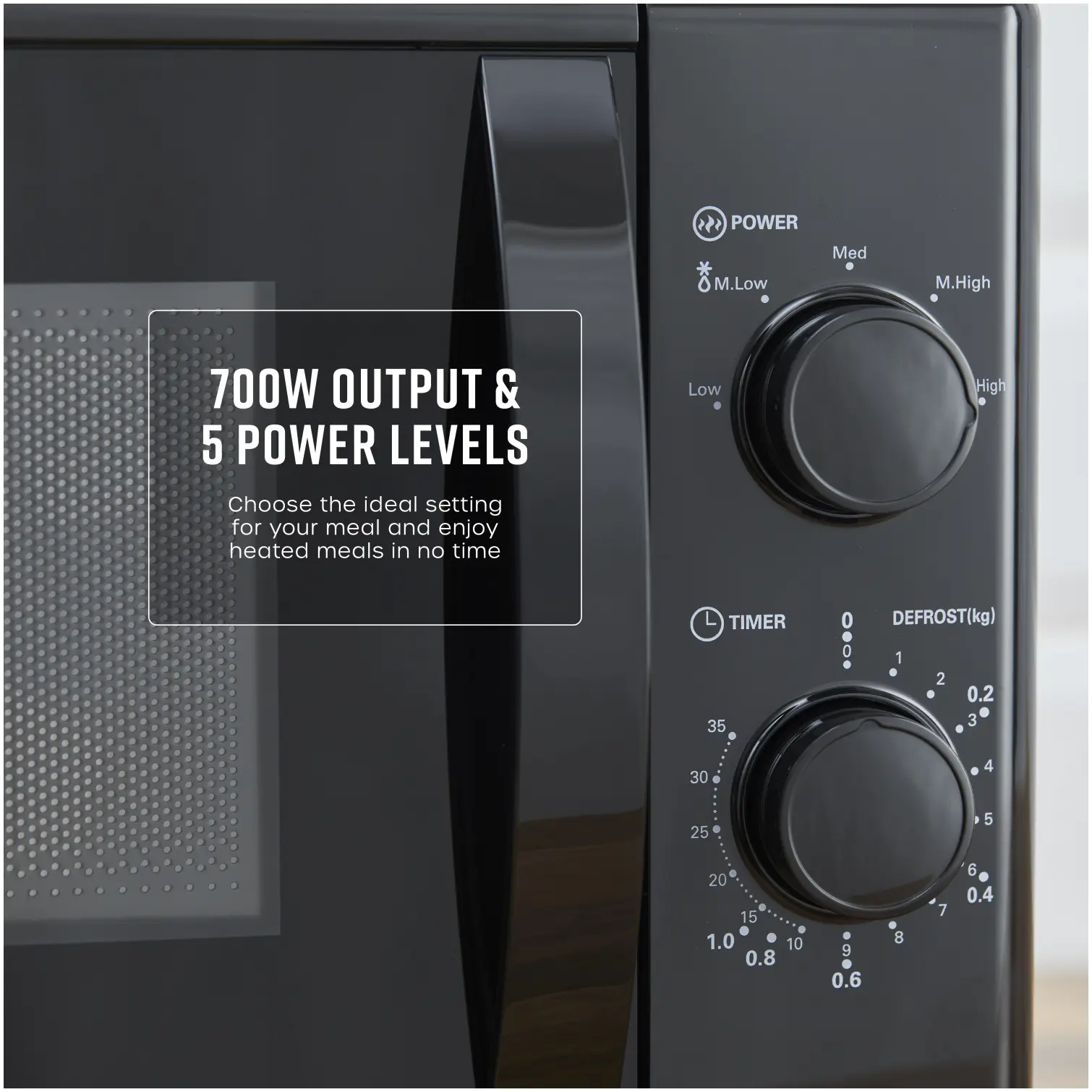 Swan SM4420BLK Microwave 700w 20 Litre Capacity Black