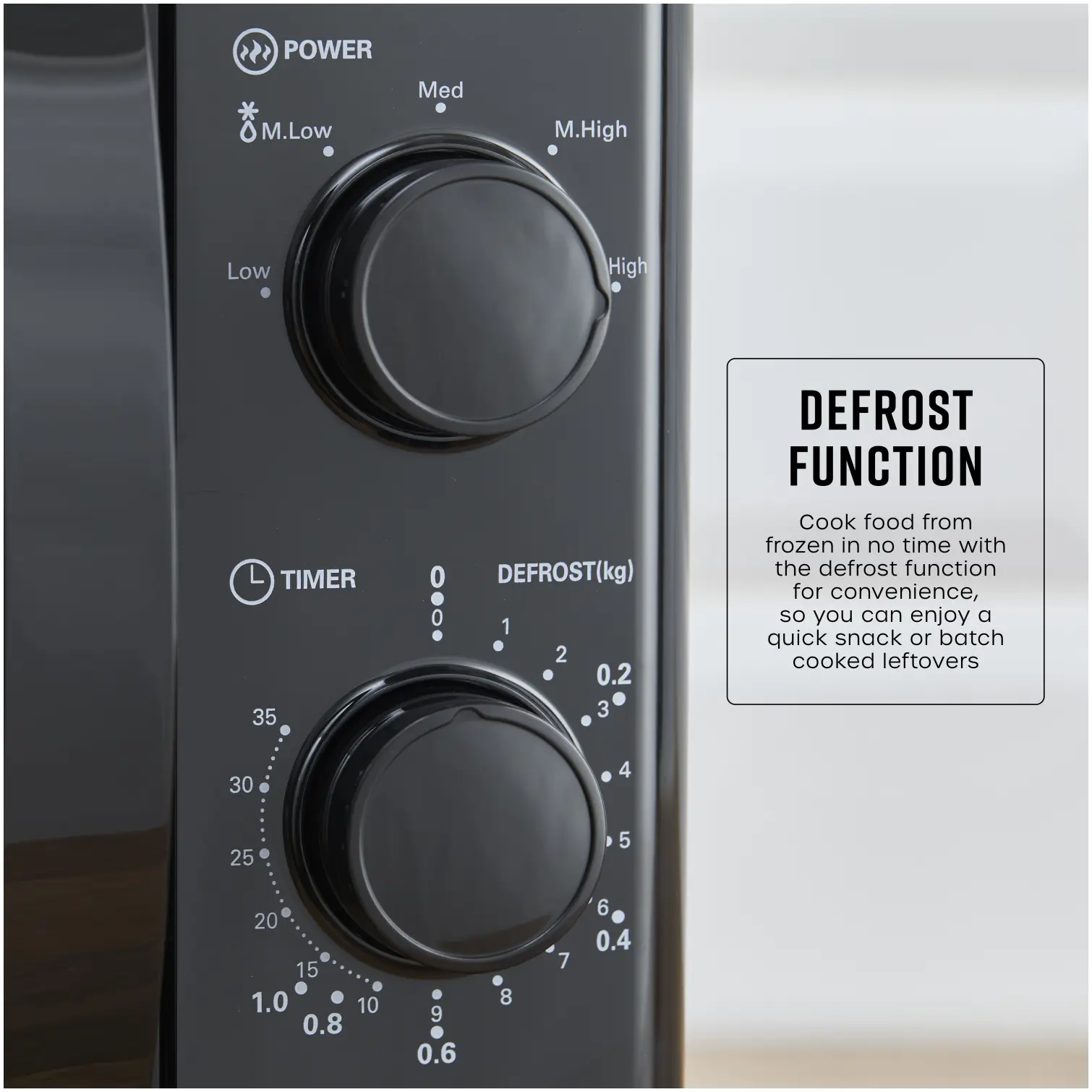 Swan SM4420BLK Microwave 700w 20 Litre Capacity Black