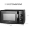 Swan SM4420BLK Microwave 700w 20 Litre Capacity Black