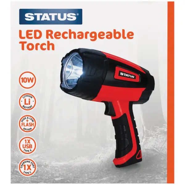 Status Rechargeable Hand Held Torch 600 Lumens