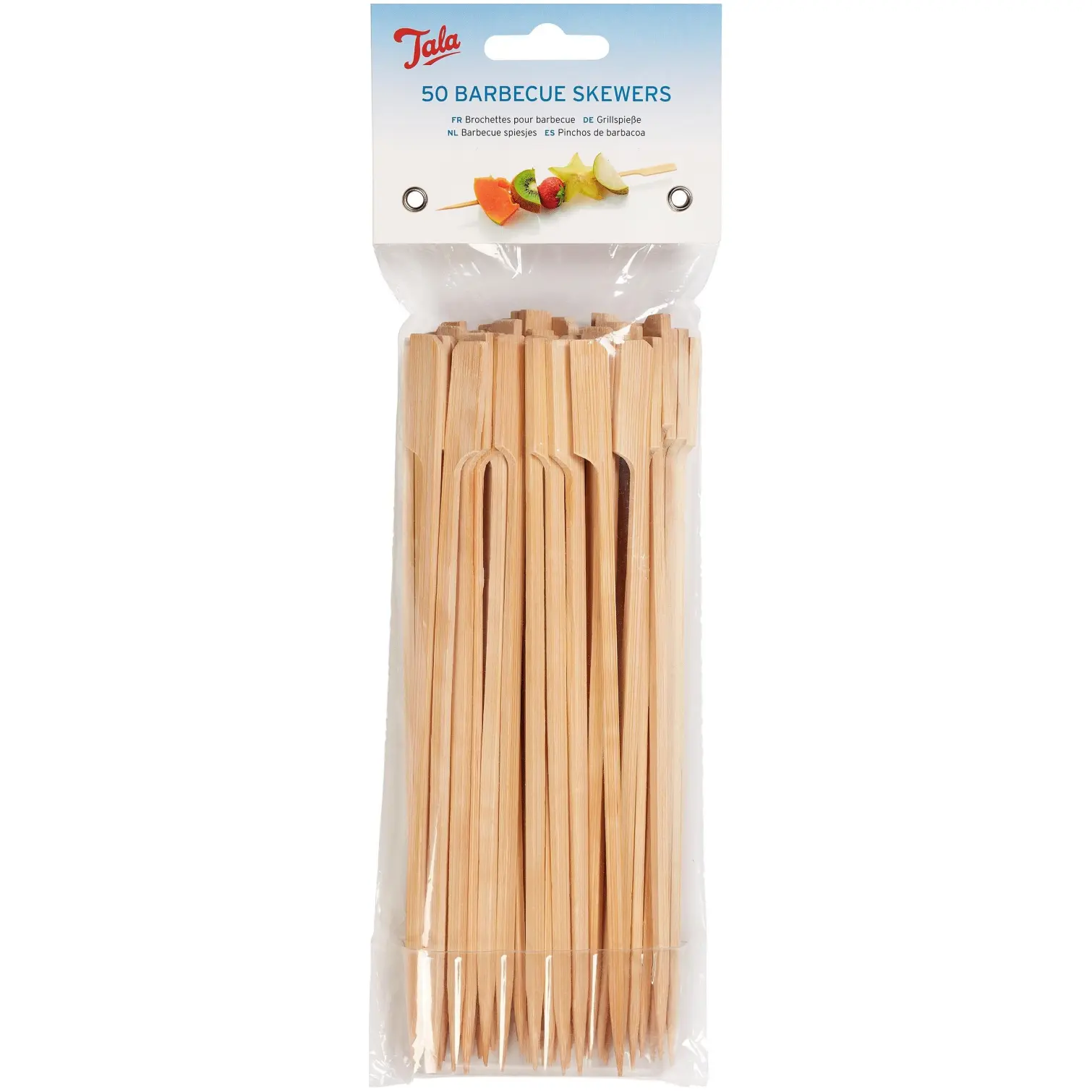 TLA0005 Tala Barbecue Skewers Wooden 18cm Pack 50