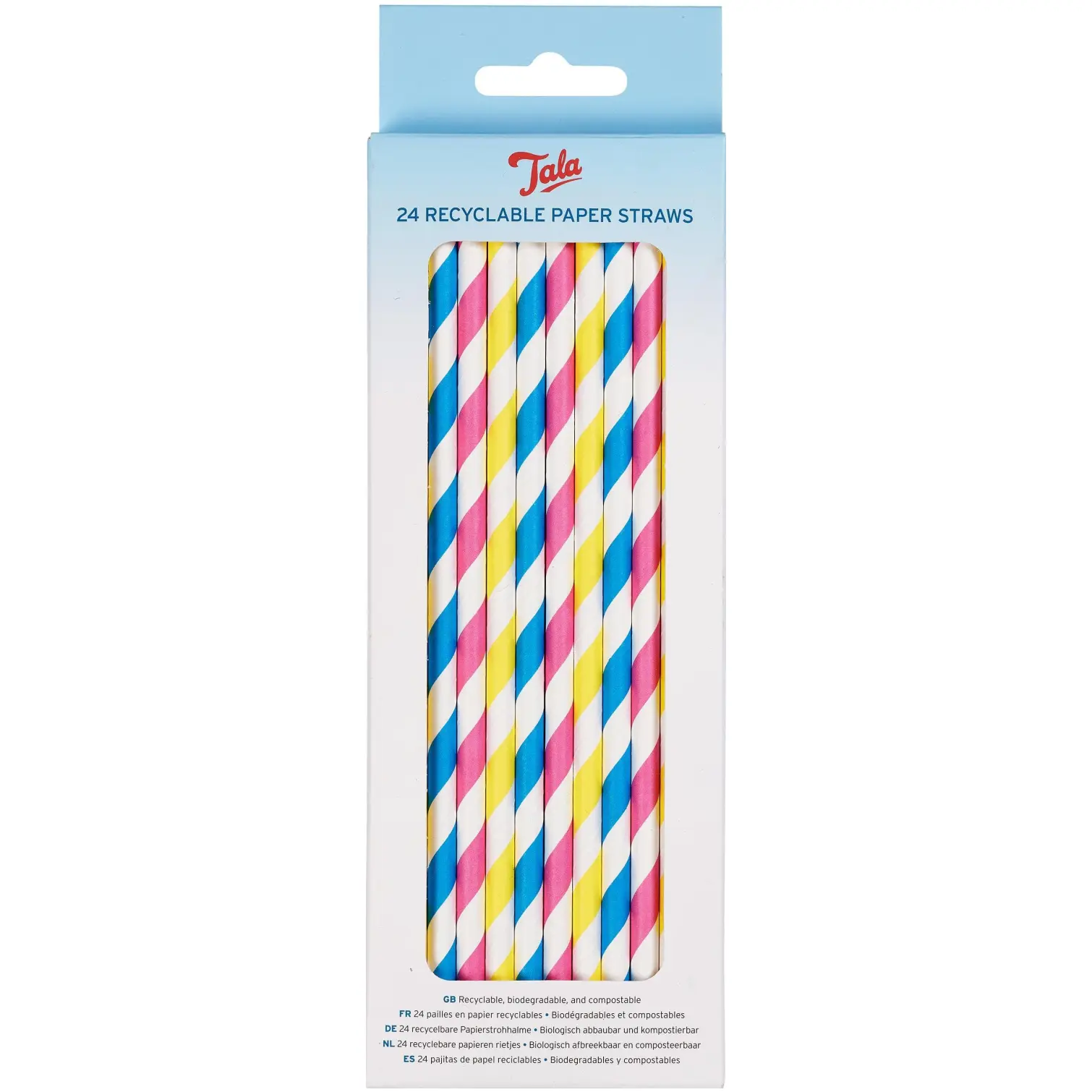 TLA0202 Tala Recyclable Paper Straws Pack of 24