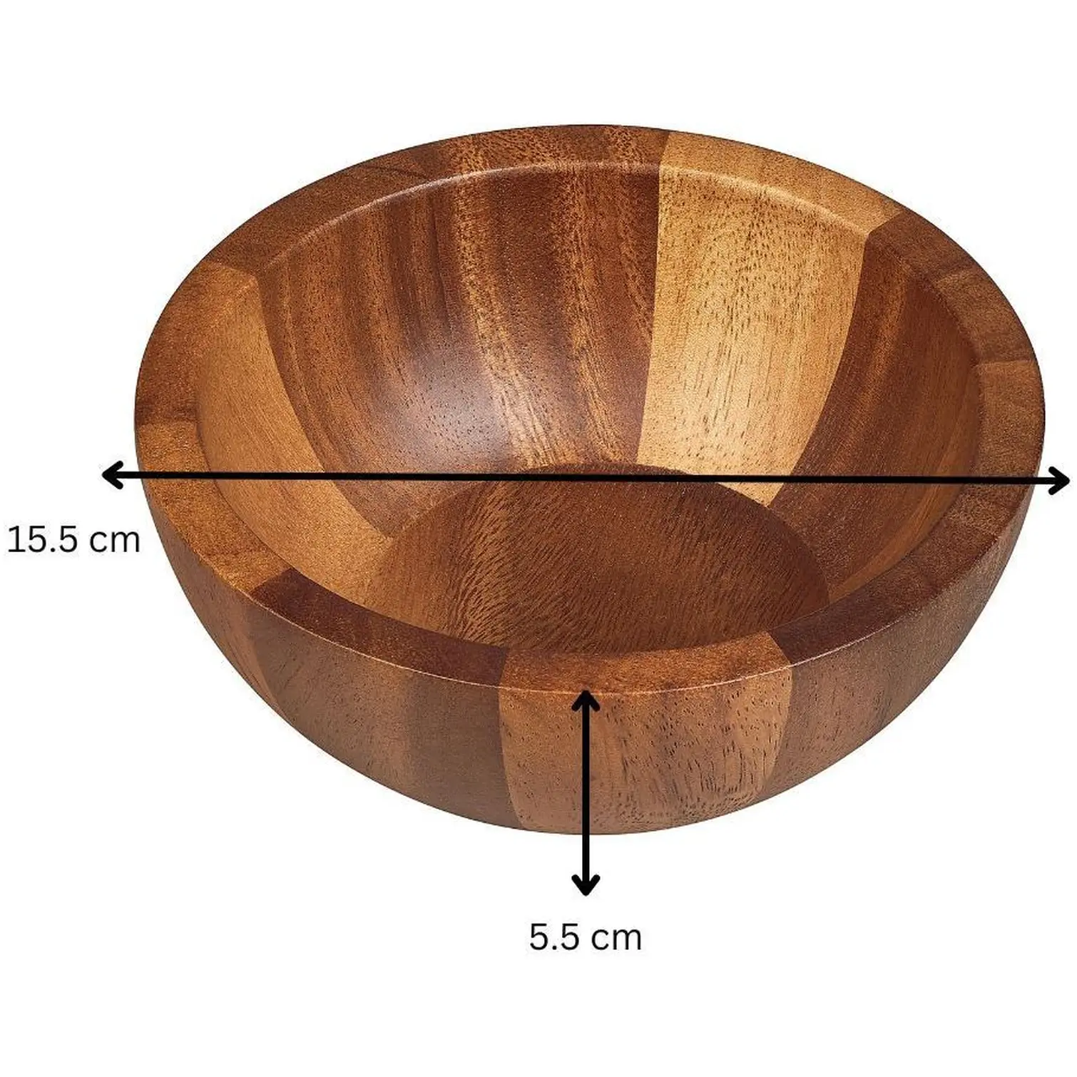 Tala Small Lacquered Acacia Bowl 15.5cm