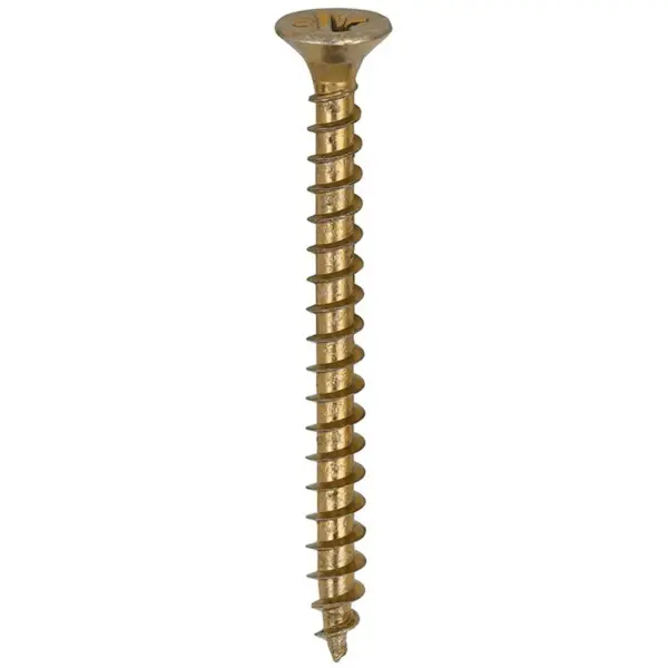 TMO0034 Timco Wood Screw Pozi Drive Head YZP 4 x 45mm Box of 200
