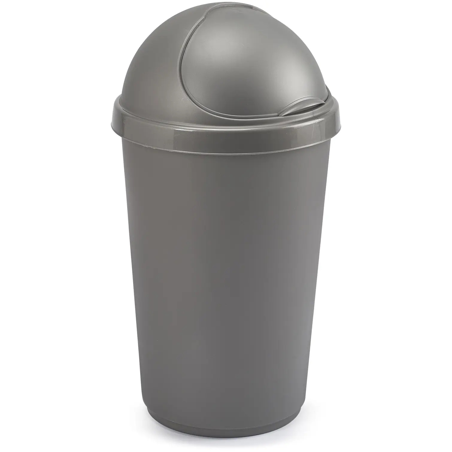 Whitefurze Bullet Bin Silver 25L 33.5x33.5x61cm