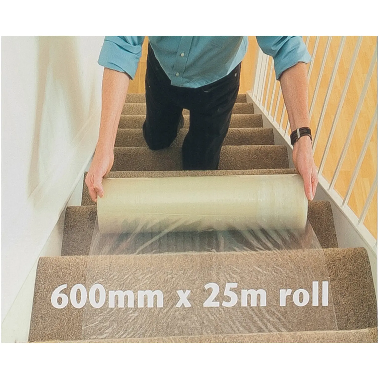 Rhino by Ultratape Carpet Protection Film 600mm x 25m