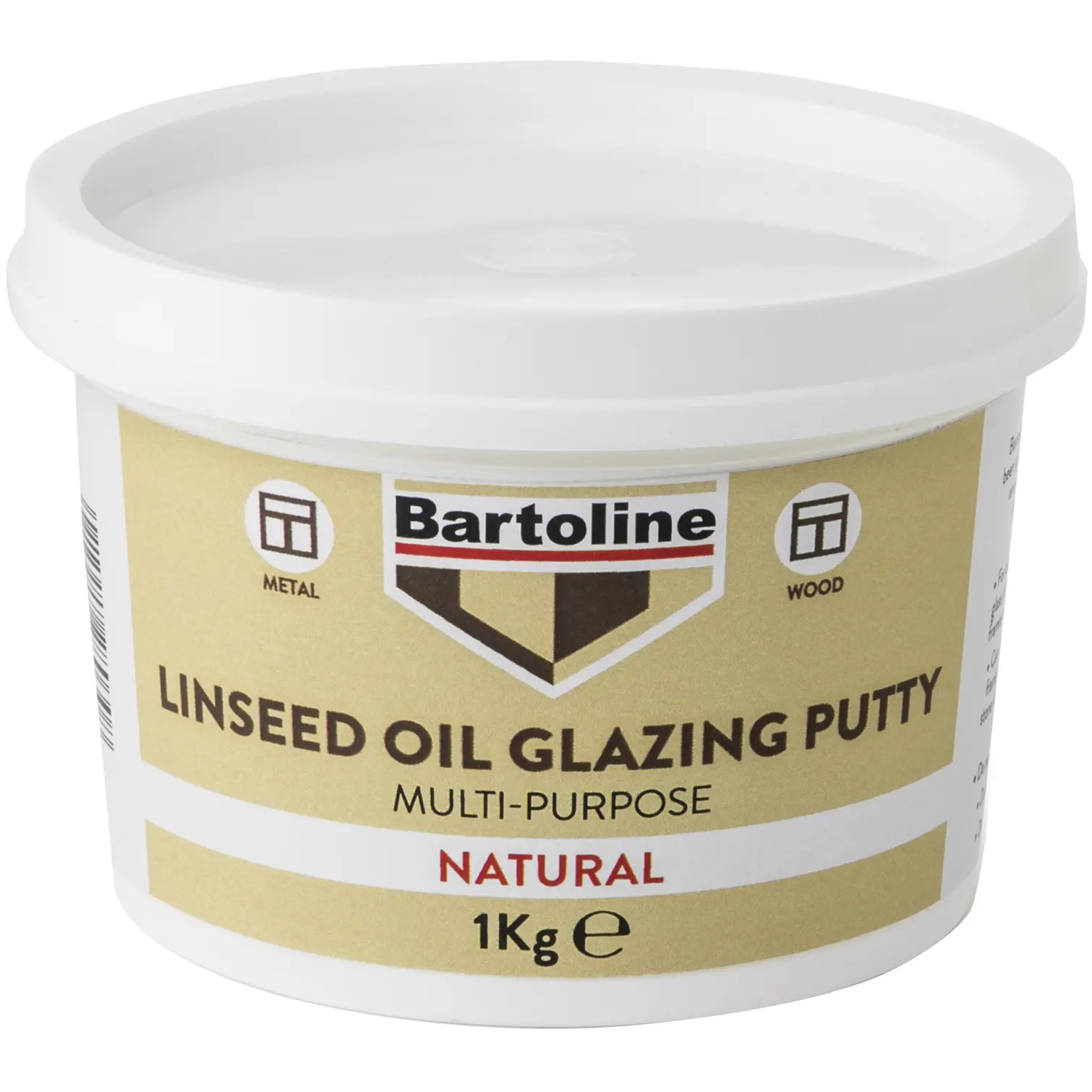 Bartoline Linseed Oil Glazing Putty 1kg