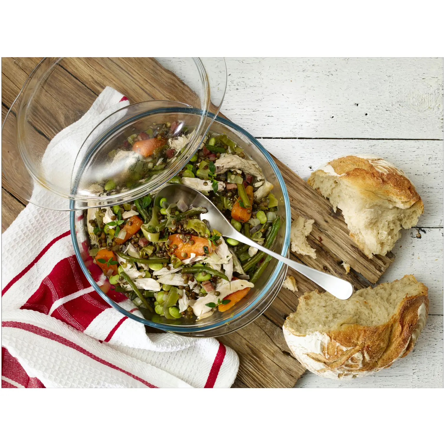 Round Casserole Clear 1.3Ltr