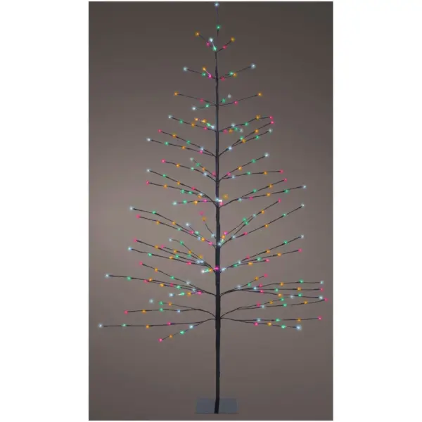 Kaemingk Black Twig Tree Multi Colour LED