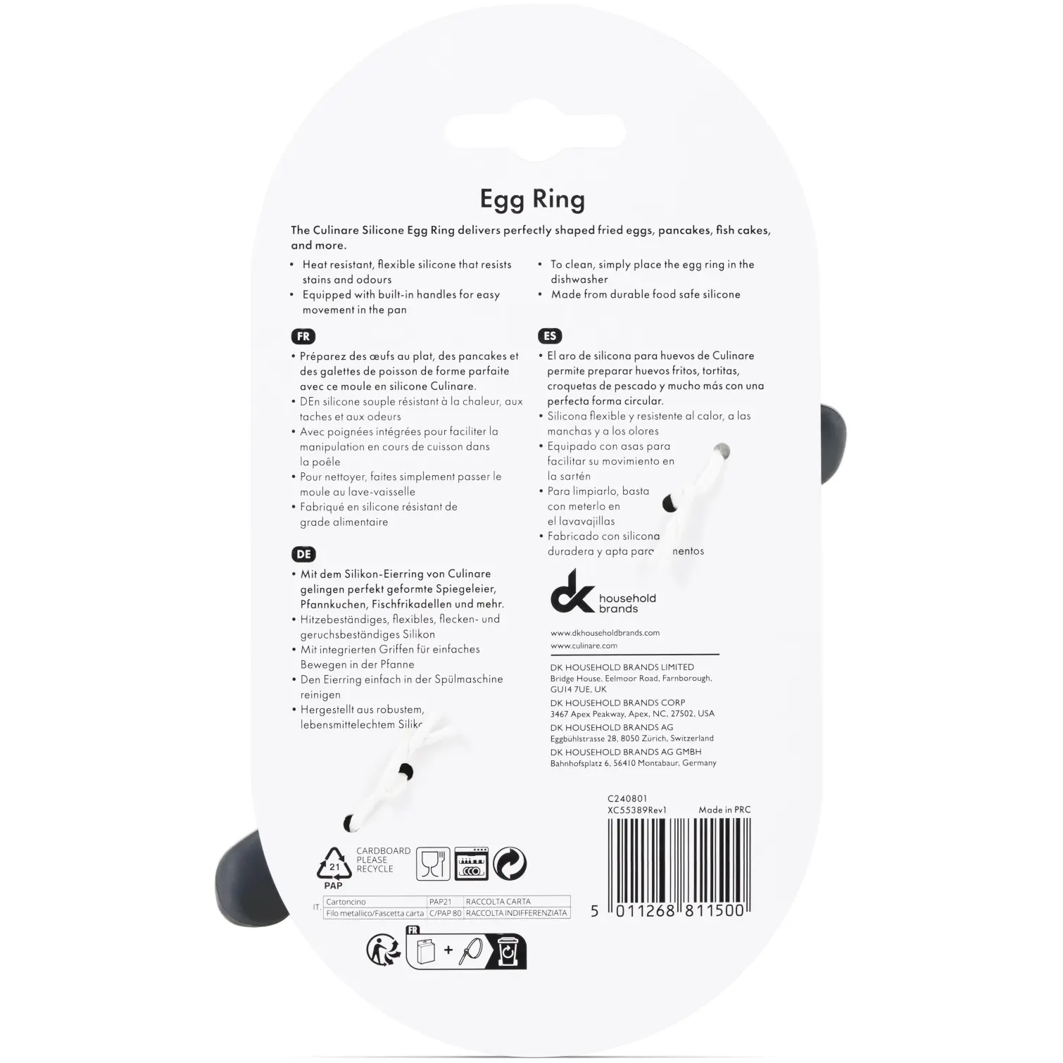 LEV0075_1 Culinaire Silicone Egg Ring