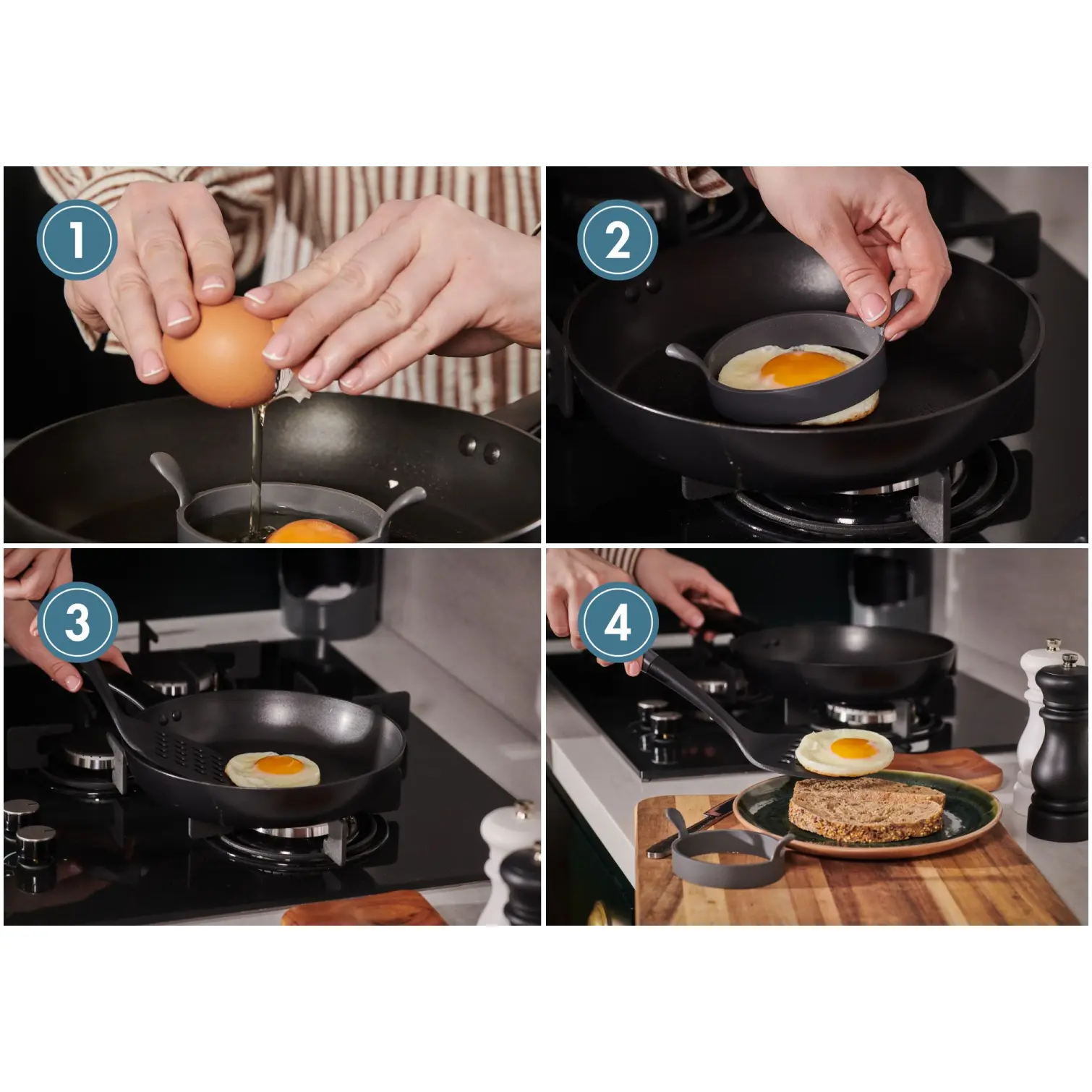 LEV0075_3 Culinaire Silicone Egg Ring