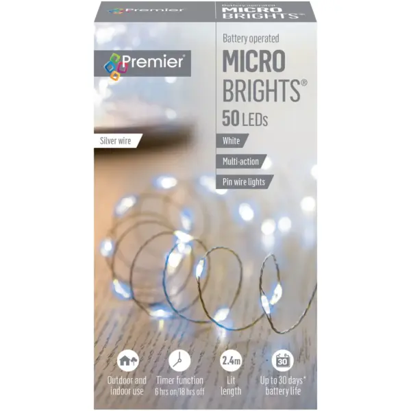 Premier 50 LED MicroBrights White